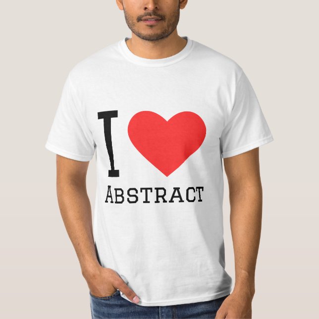 I KÄRLEK ABSTRAKT T SHIRT (Framsida)