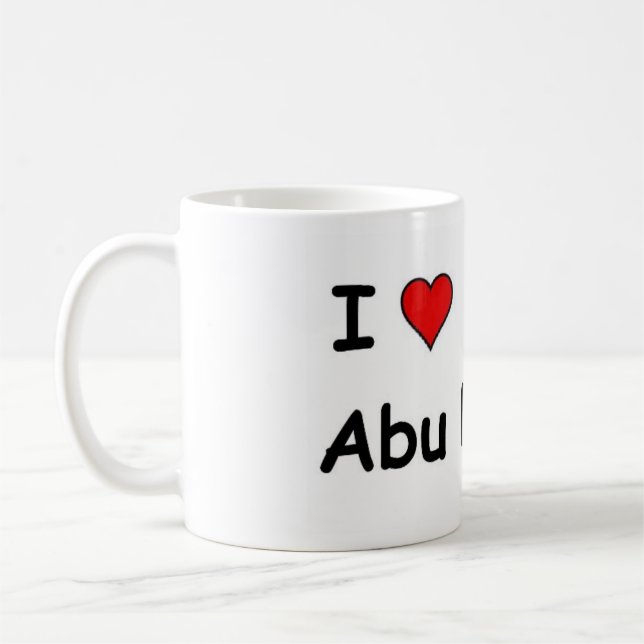 I Kärlek Abu Dhabi Kaffemugg (Vänster)
