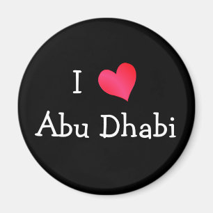 I Kärlek Abu Dhabi Magnet