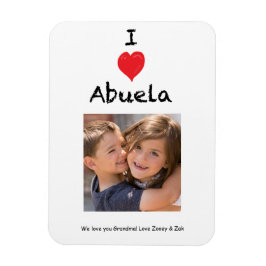 I Kärlek Abuela Photo Magnet Keepsaké
