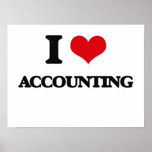 I Kärlek Accounting Poster