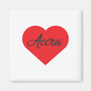 I Kärlek Accra - Ghana Magnet