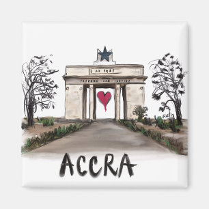 I kärlek Accra Magnet