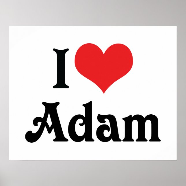 I Kärlek Adam Poster (Framsidan)