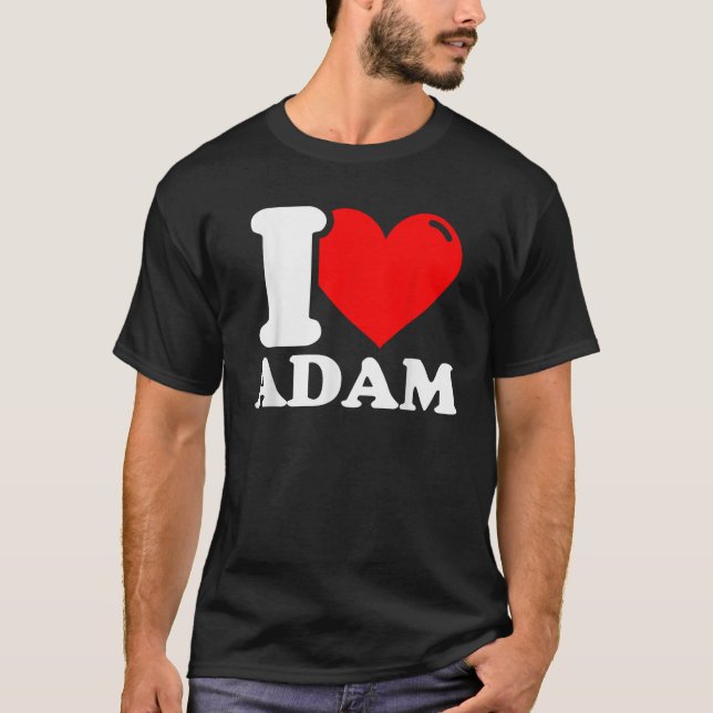 I Kärlek Adam T Shirt (Framsida)
