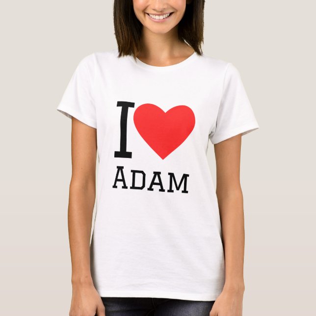 I kärlek Adam T Shirt (Framsida)