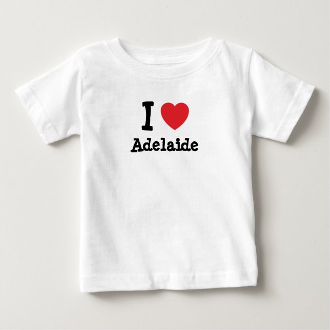 I kärlek Adelaide hjärta T-Shirt (Framsida)