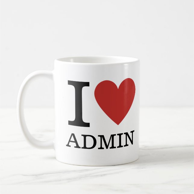 I ❤️ Kärlek Admin - Admin Dept. MUGG (Vänster)