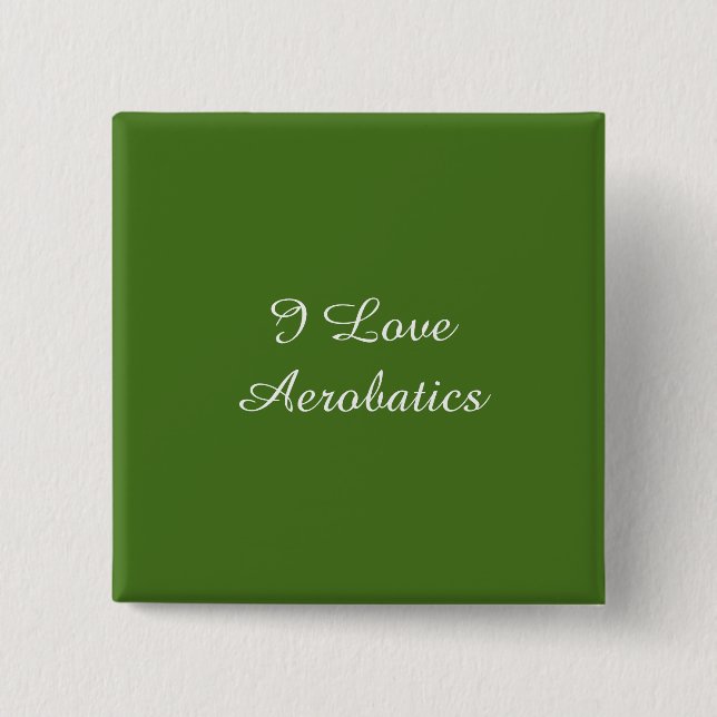 I Kärlek Aerobatik Knapp (Framsida)