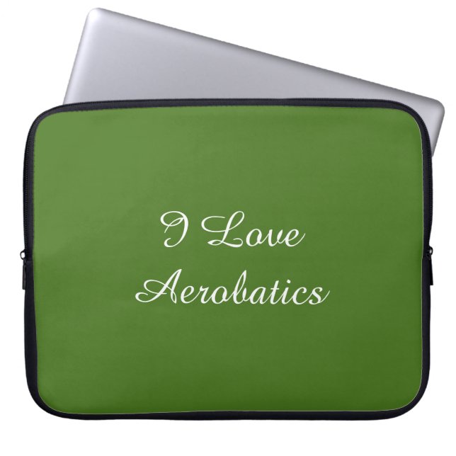 I Kärlek Aerobatik Laptop Sleeve (Framsidan)