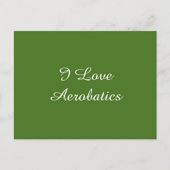 I Kärlek Aerobatik Vykort (Framsida)