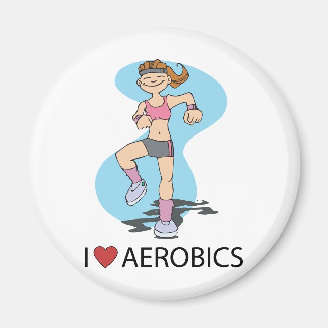 I Kärlek Aerobics Magnet (Framsidan)