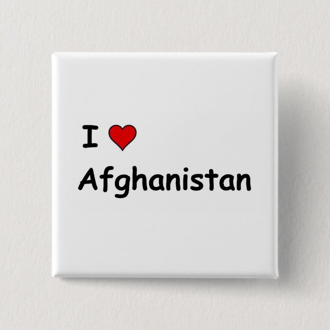 I Kärlek Afghanistan Knapp (Framsida)
