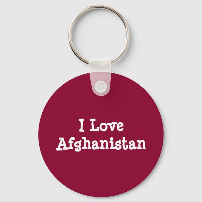 I Kärlek Afghanistan Nyckelring (Framsida)