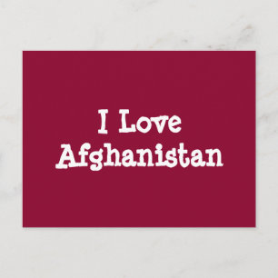 I Kärlek Afghanistan Vykort