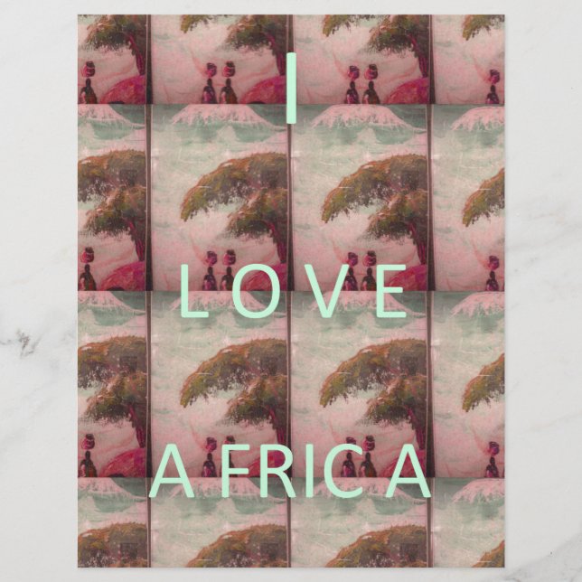 I Kärlek Afrika Hakuna Matata Kilimanjaro Mountain (Framsida)