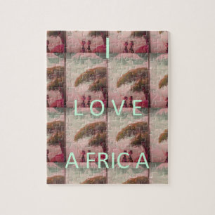 I Kärlek Afrika - Kulturlandskapet Mönster Pussel