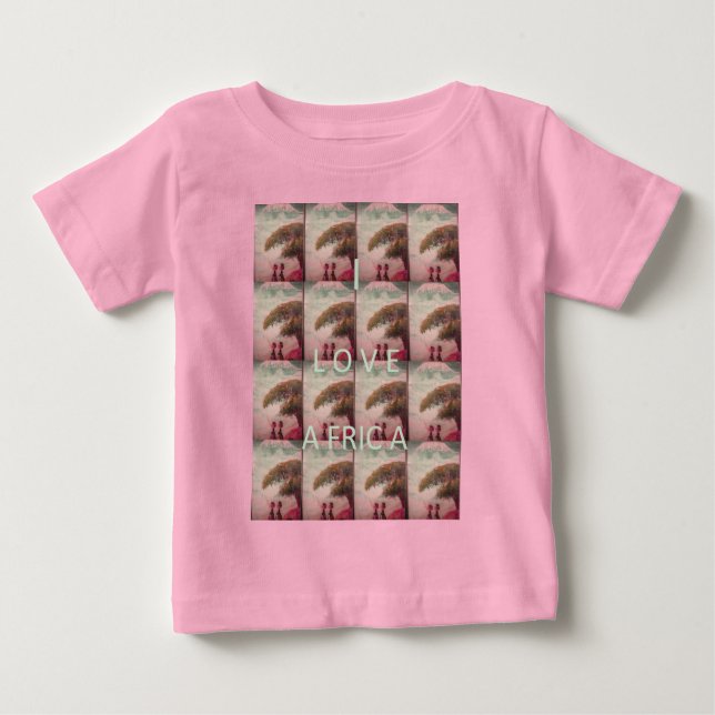 I Kärlek Afrika - Kulturlandskapet Mönster Tee Shirt (Framsida)