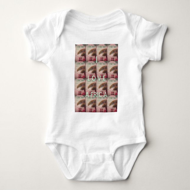 I Kärlek Afrika - Kulturlandskapet Mönster Tee Shirt (Framsida)