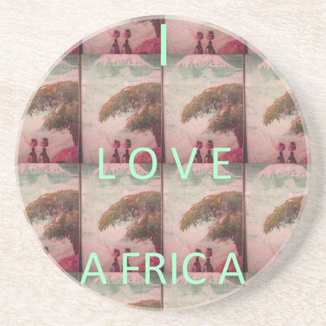 I Kärlek Afrika - Kulturlandskapet Mönster Underlägg (Framsidan)
