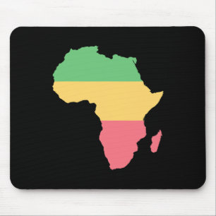 I Kärlek Afrika Rosta Färgad Continent Musmatta