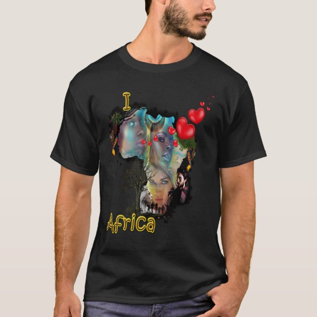 I KÄRLEK AFRIKA T SHIRT (Framsida)