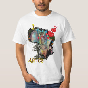 I KÄRLEK AFRIKA T SHIRT