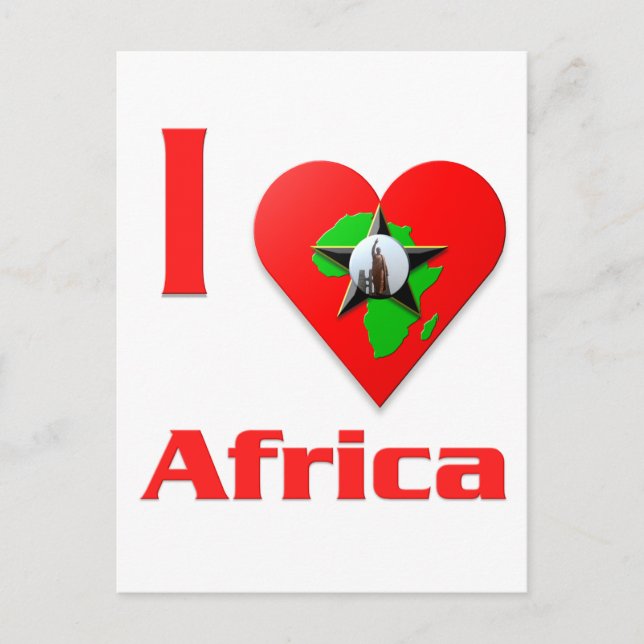 I KÄRLEK AFRIKA VYKORT (Framsida)