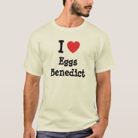 I kärlek ägg Benedictus hjärta T-Shirt