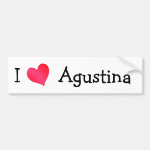 I Kärlek Agustina Bildekal