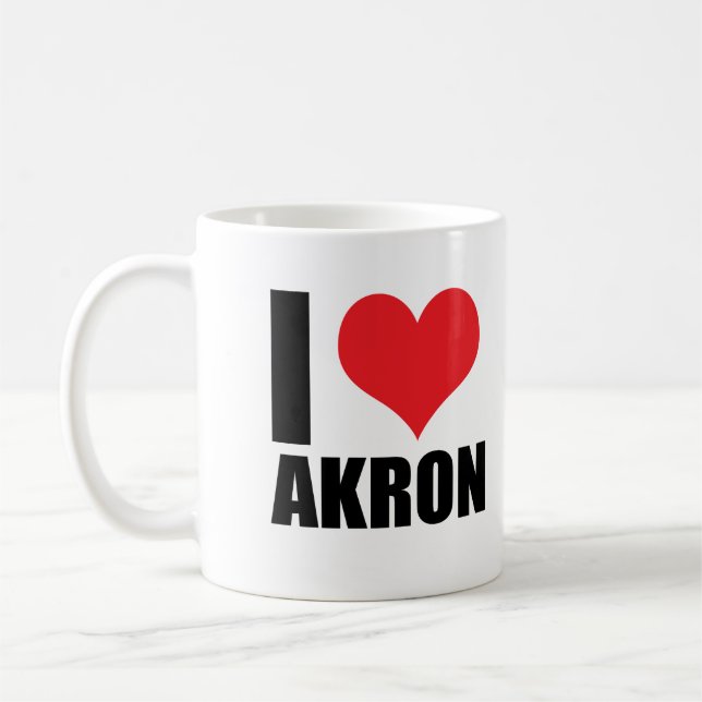 I kärlek Akron Kaffemugg (Vänster)