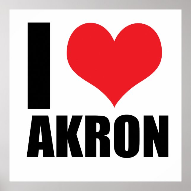 I kärlek Akron Poster (Framsidan)