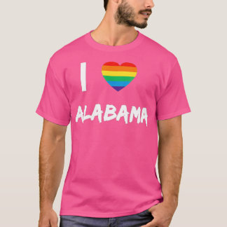 I Kärlek Alabama Gay pride LBG  T Shirt