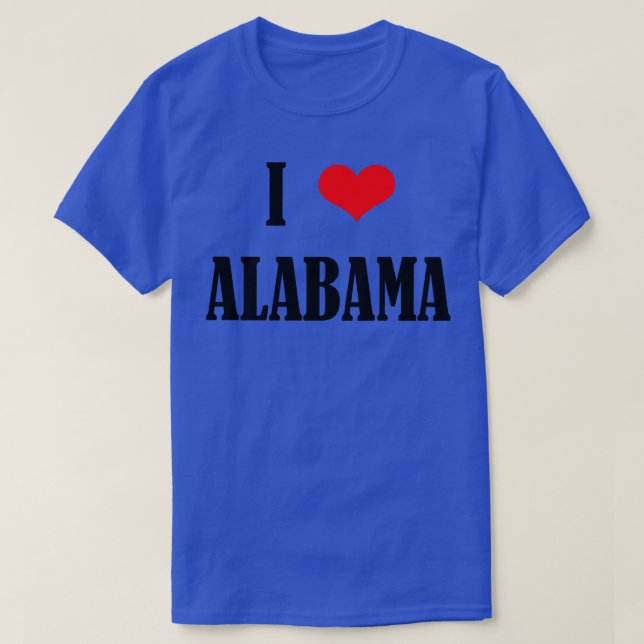 I Kärlek Alabama TShirt 4 T Shirt (Design framsida)