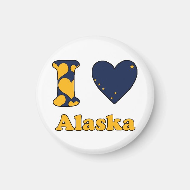 I kärlek Alaska Magnet (Framsidan)