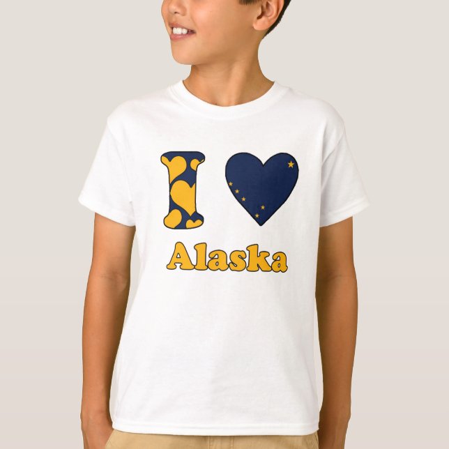 I kärlek Alaska T-shirt (Framsida)