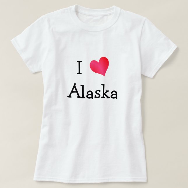I Kärlek Alaska Tee Shirt (Design framsida)