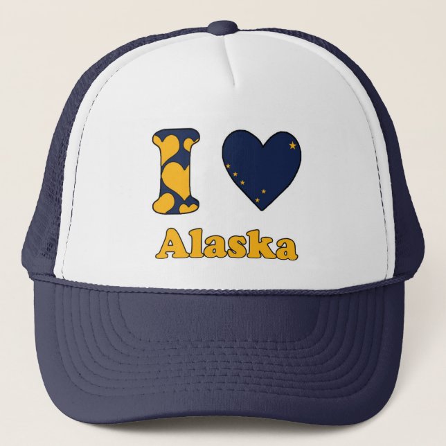 I kärlek Alaska Truckerkeps (Framsida)