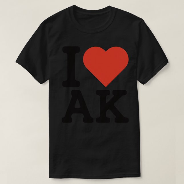 I Kärlek Alaska TShirt 2 T Shirt (Design framsida)