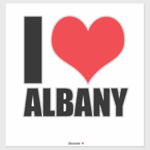 I kärlek Albany Klistermärken