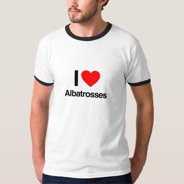 i kärlek albatrosses t shirt (Framsida)