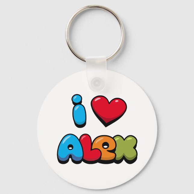 I Kärlek Alex Nyckelring (Framsida)