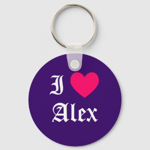 I Kärlek Alex Nyckelring