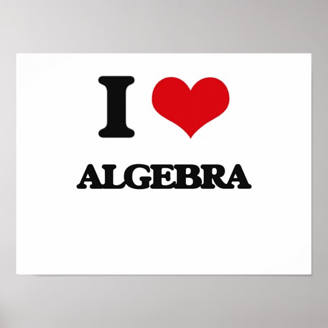 I Kärlek Algebra Poster (Framsidan)
