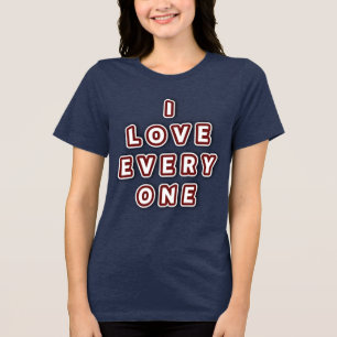 I Kärlek Alla Anpassade T Shirt