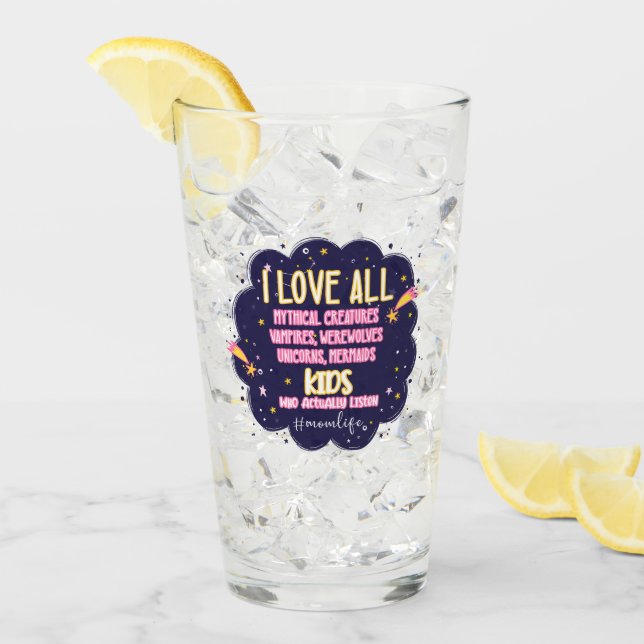 I Kärlek alla mytiska varelser, vampyrer, varulv Glaskopp (Framsida Ice)