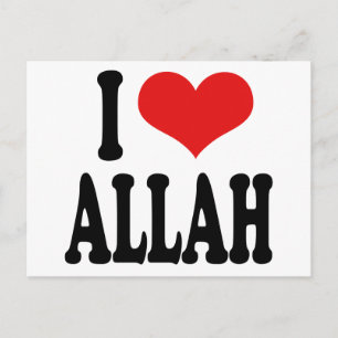 I Kärlek Allah Vykort