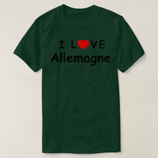 i kärlek Allemagne nu 1 T Shirt (Design framsida)