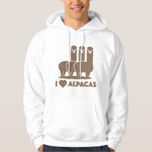 I Kärlek Alpacas Hoodie