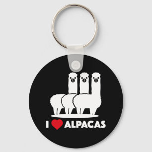 I Kärlek Alpacas Nyckelring
